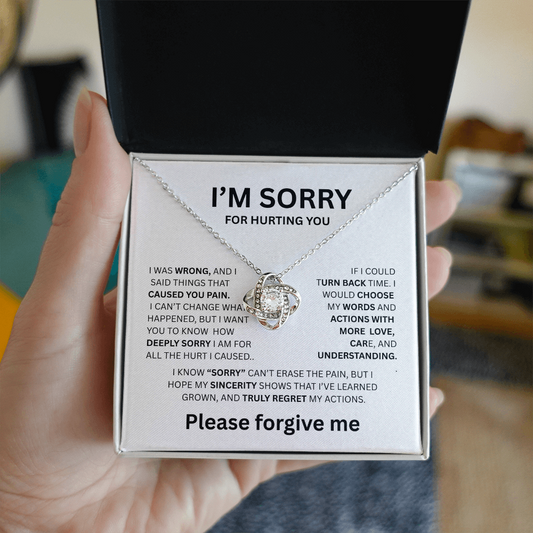 I'M SORRY LOVE NOT NECKLACE  ...I WAS WRONG
