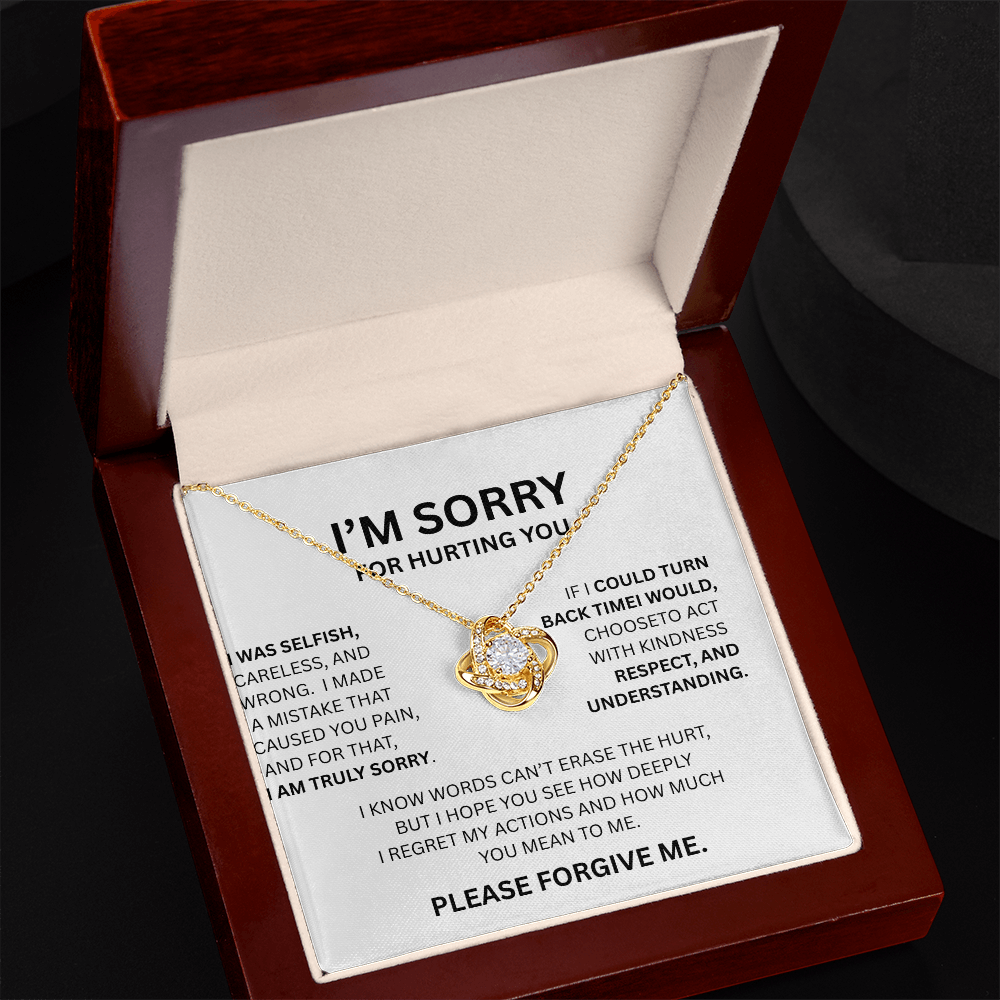 IM SORRY  LOVE KNOT NECKLACE...I WAS SELFISH