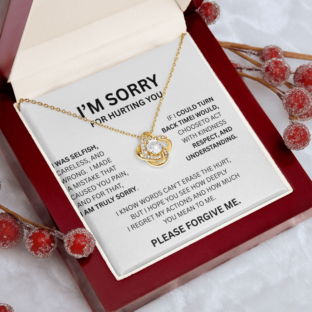 IM SORRY  LOVE KNOT NECKLACE...I WAS SELFISH
