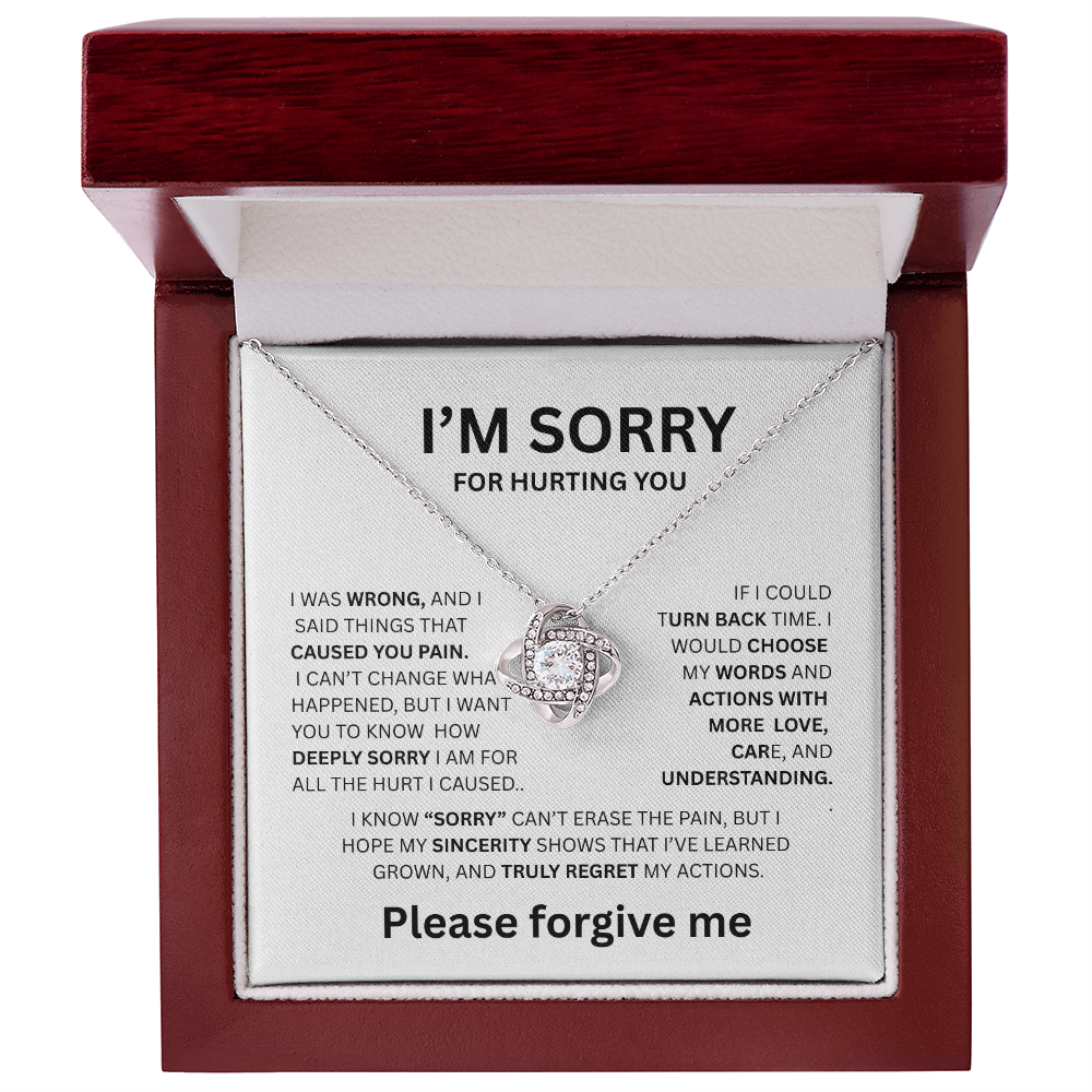 I'M SORRY LOVE NOT NECKLACE  ...I WAS WRONG