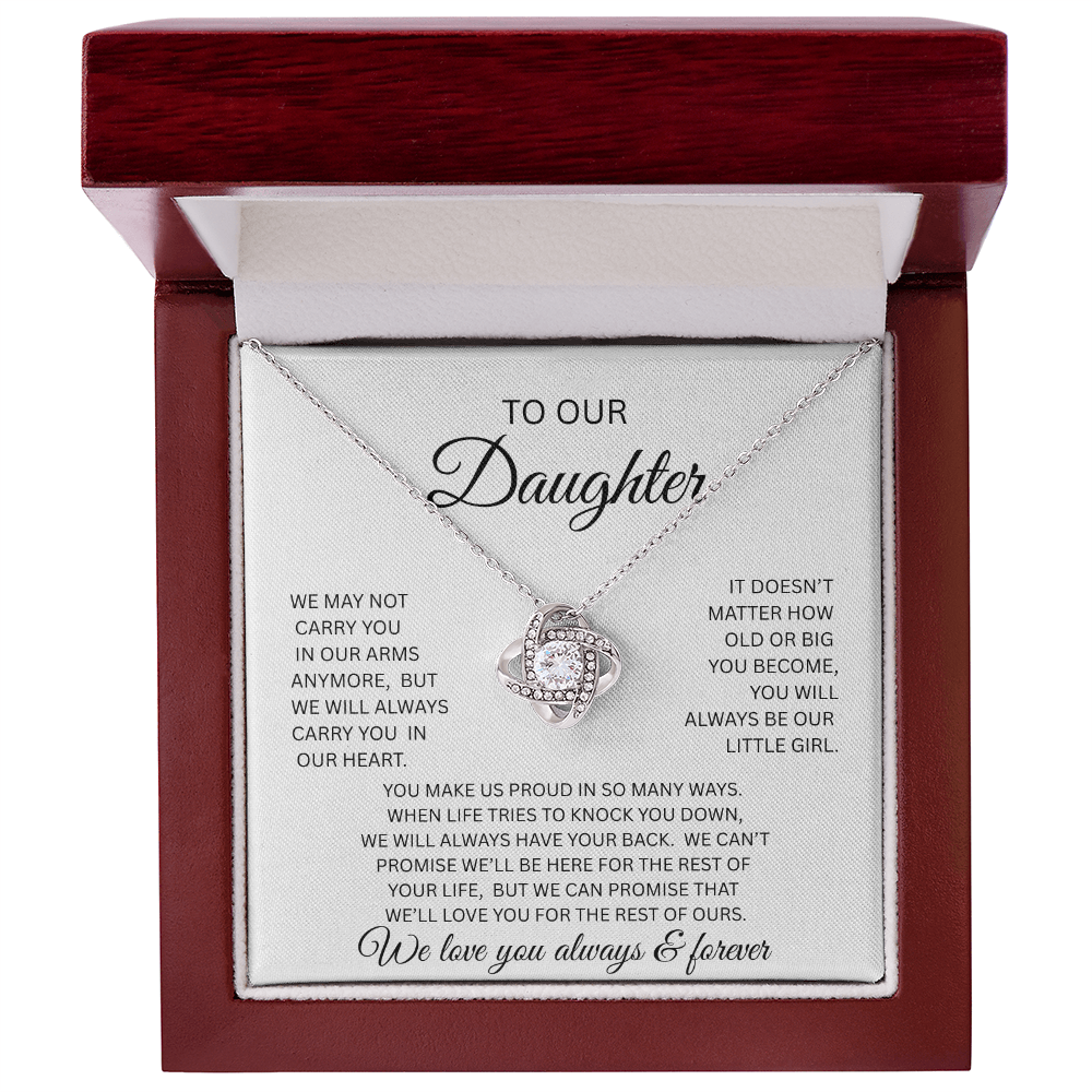 TO MY DAUGHTER LOVE NOT NECKLACE..From Dad and mom..  NOT CARRY