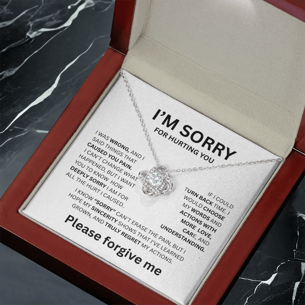 I'M SORRY LOVE NOT NECKLACE  ...I WAS WRONG
