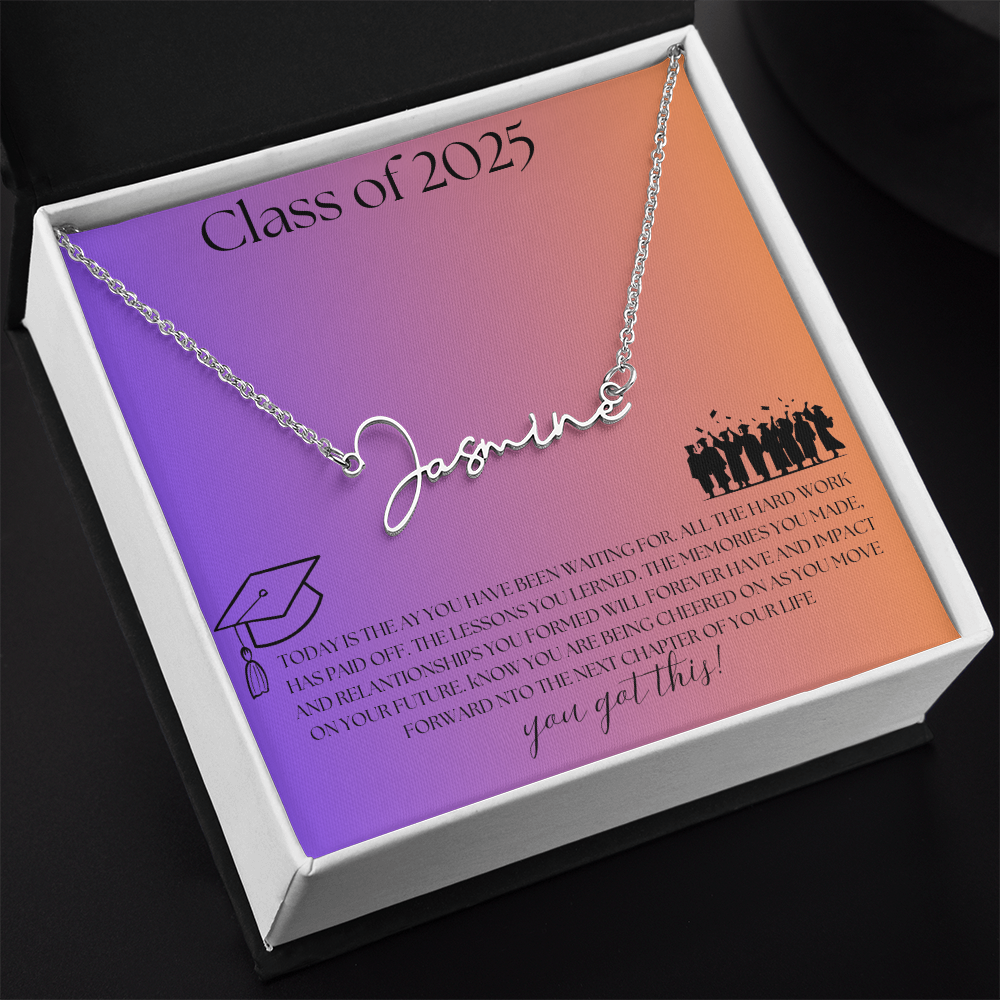 NAME PLATE  - PERSONALIZED  Class of 2026 - ITALIC
