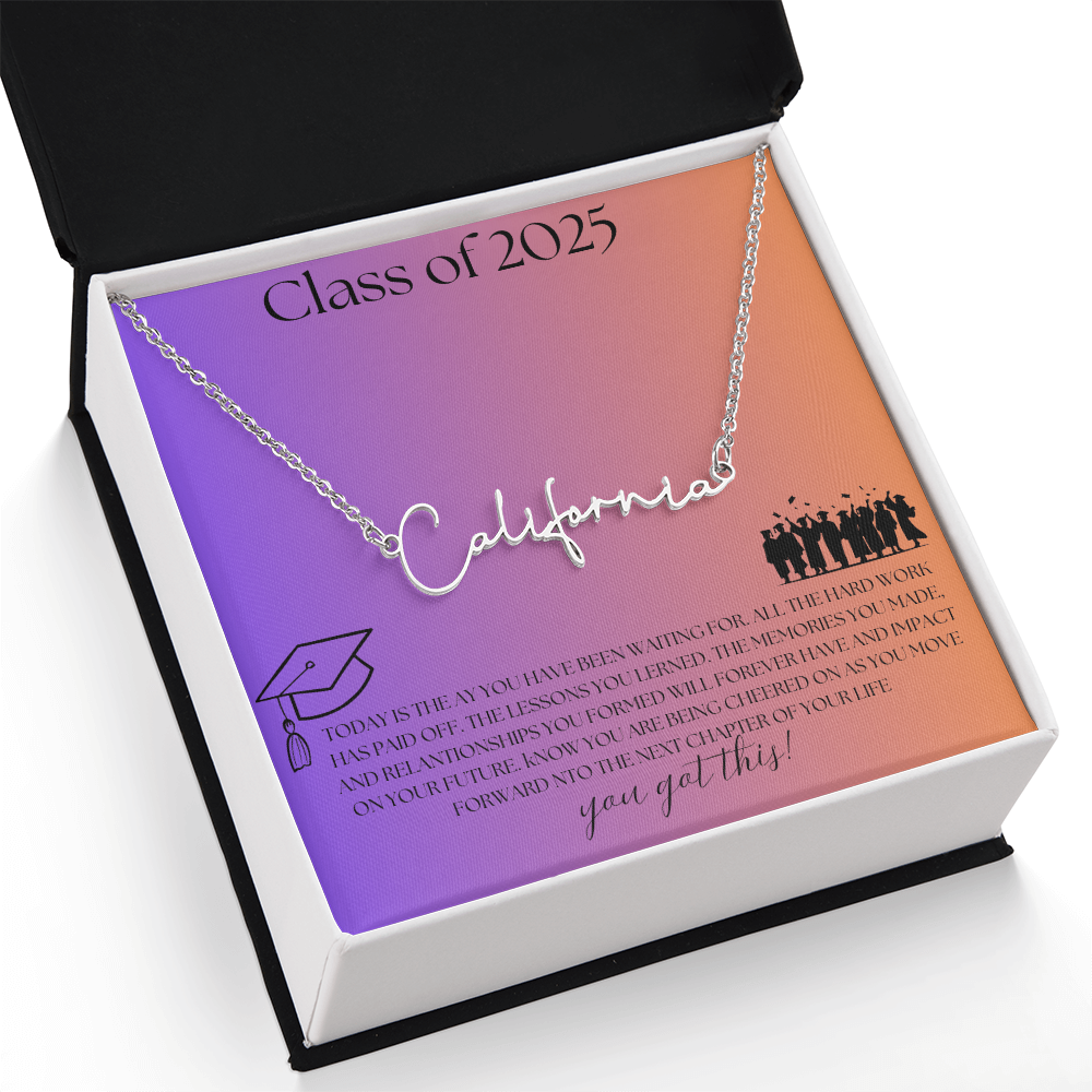 NAME PLATE  - PERSONALIZED  Class of 2026 - ITALIC