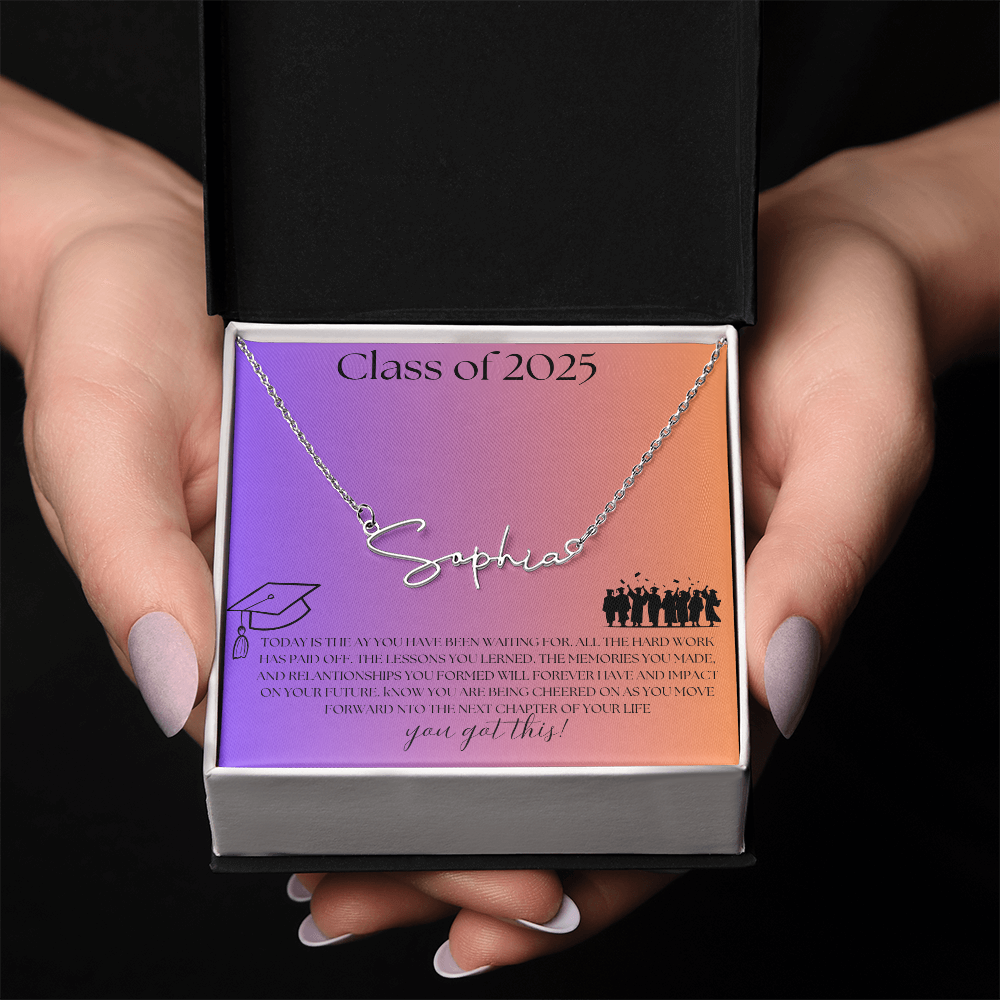 NAME PLATE  - PERSONALIZED  Class of 2026 - ITALIC