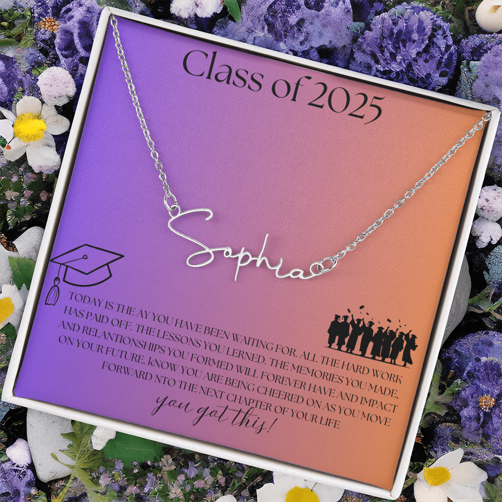 NAME PLATE  - PERSONALIZED  Class of 2026 - ITALIC