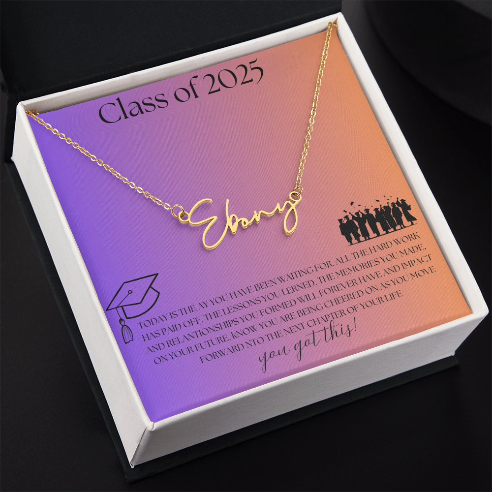 NAME PLATE  - PERSONALIZED  Class of 2026 - ITALIC