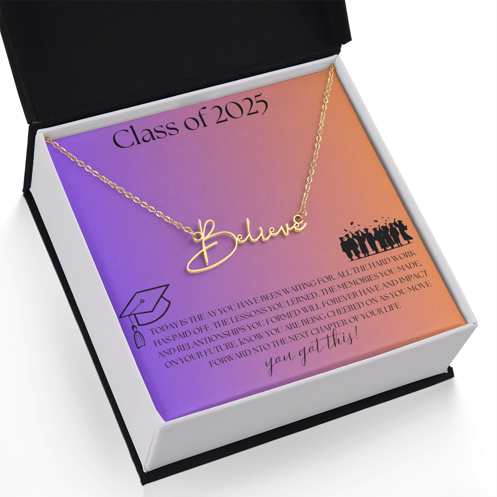 NAME PLATE  - PERSONALIZED  Class of 2026 - ITALIC