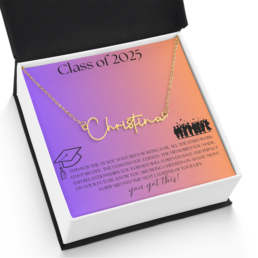 NAME PLATE  - PERSONALIZED  Class of 2026 - ITALIC