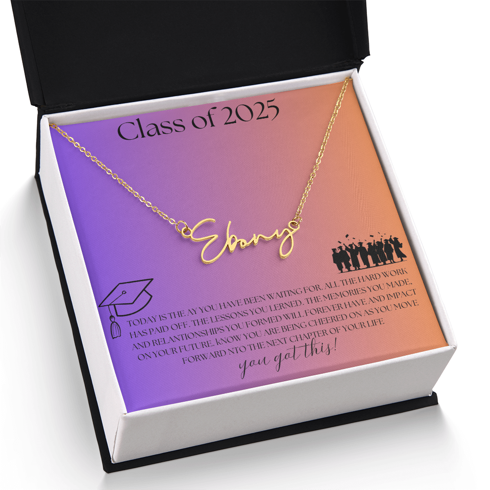 NAME PLATE  - PERSONALIZED  Class of 2026 - ITALIC