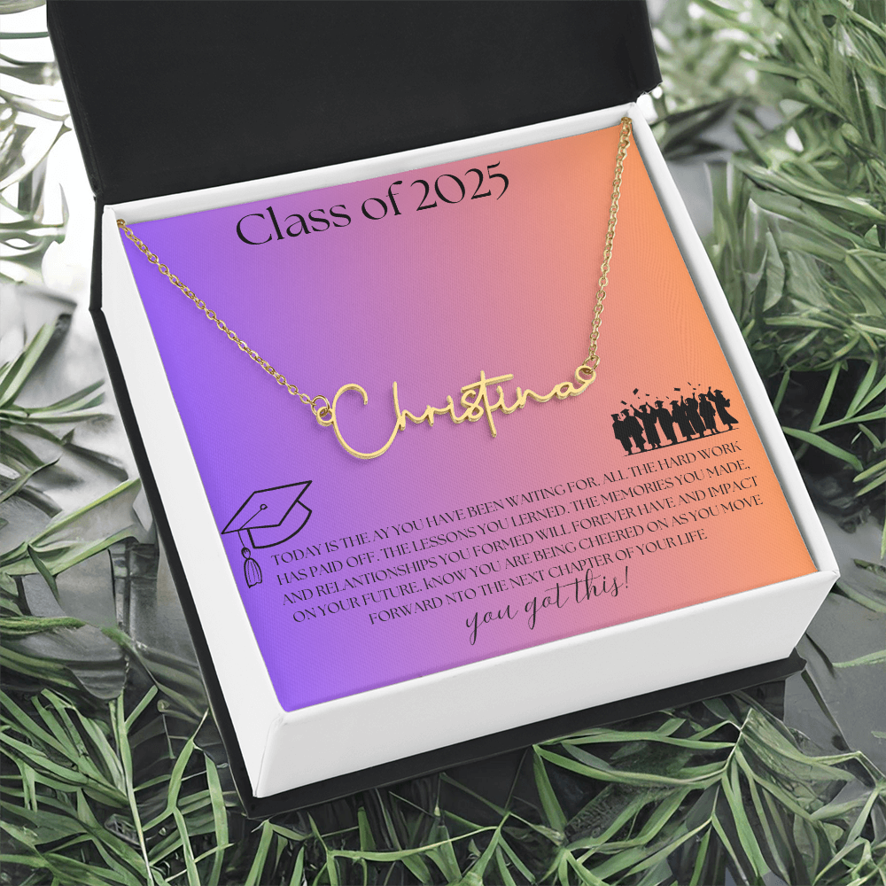 NAME PLATE  - PERSONALIZED  Class of 2026 - ITALIC