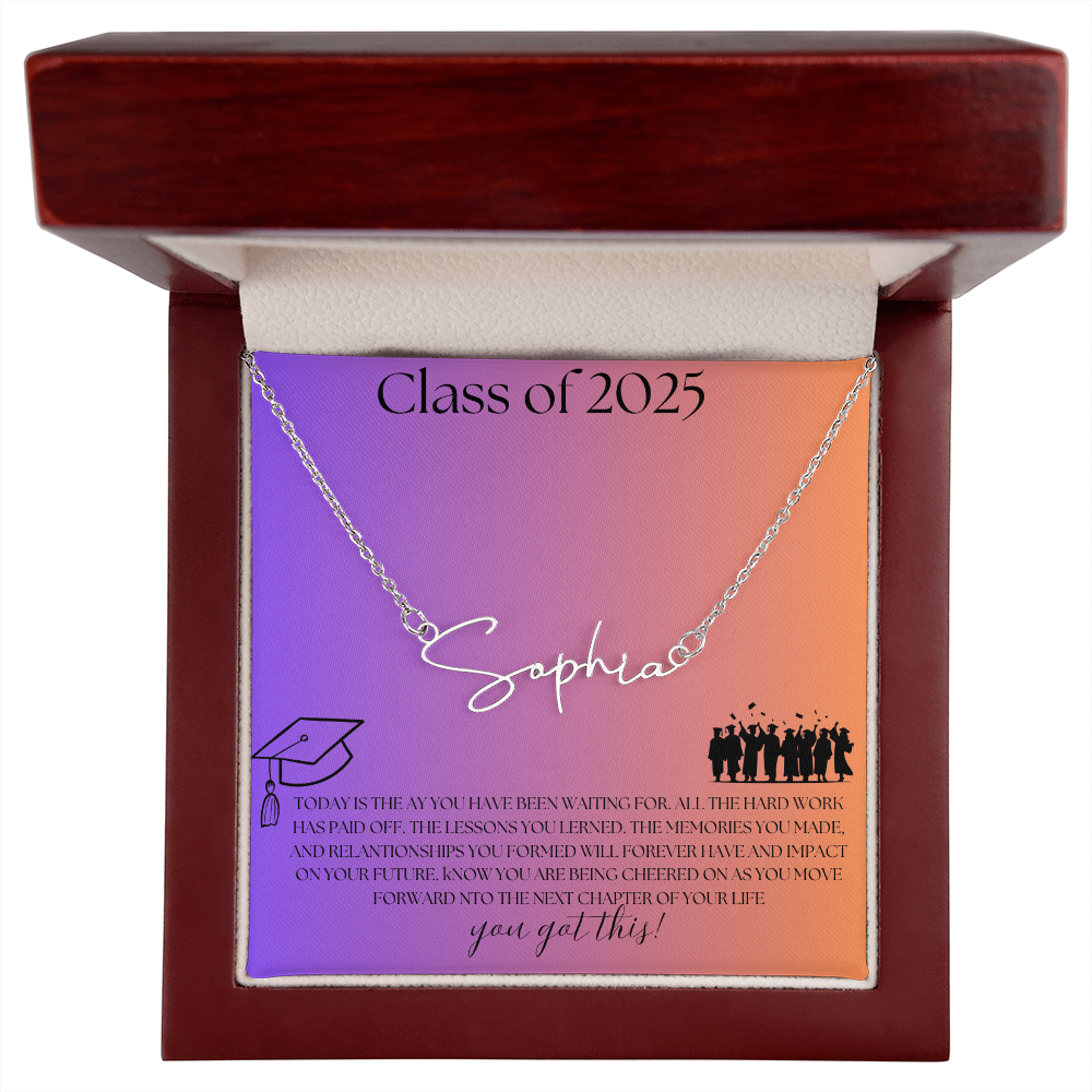 NAME PLATE  - PERSONALIZED  Class of 2026 - ITALIC