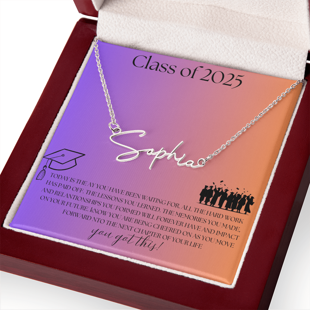 NAME PLATE  - PERSONALIZED  Class of 2026 - ITALIC