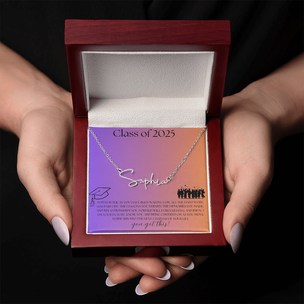 NAME PLATE  - PERSONALIZED  Class of 2026 - ITALIC