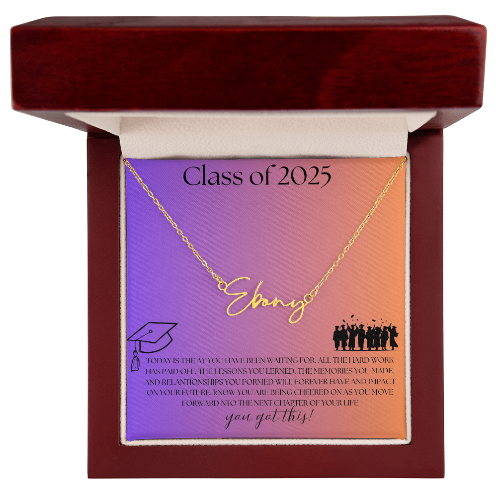 NAME PLATE  - PERSONALIZED  Class of 2026 - ITALIC