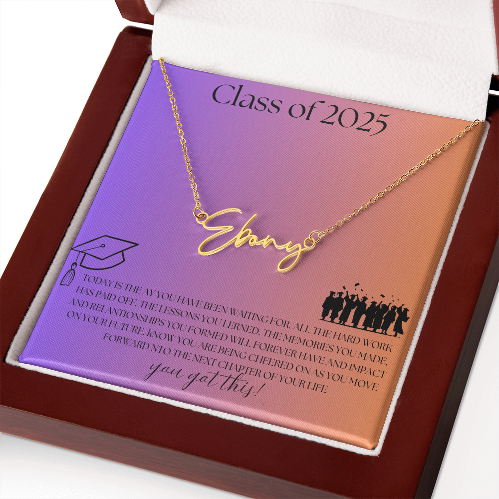 NAME PLATE  - PERSONALIZED  Class of 2026 - ITALIC