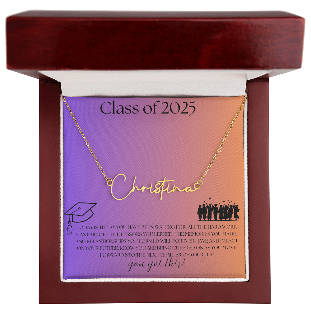 NAME PLATE  - PERSONALIZED  Class of 2026 - ITALIC