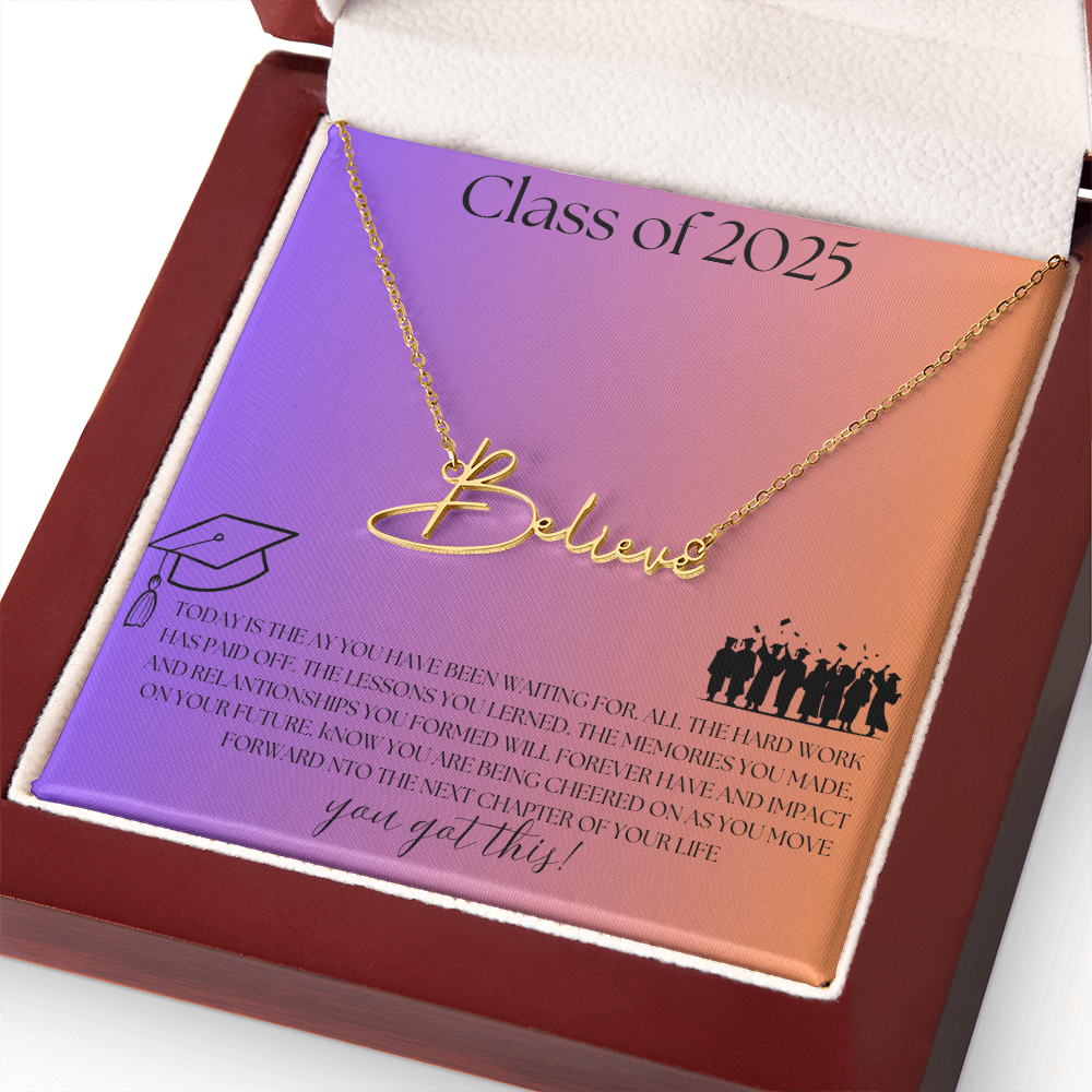 NAME PLATE  - PERSONALIZED  Class of 2026 - ITALIC