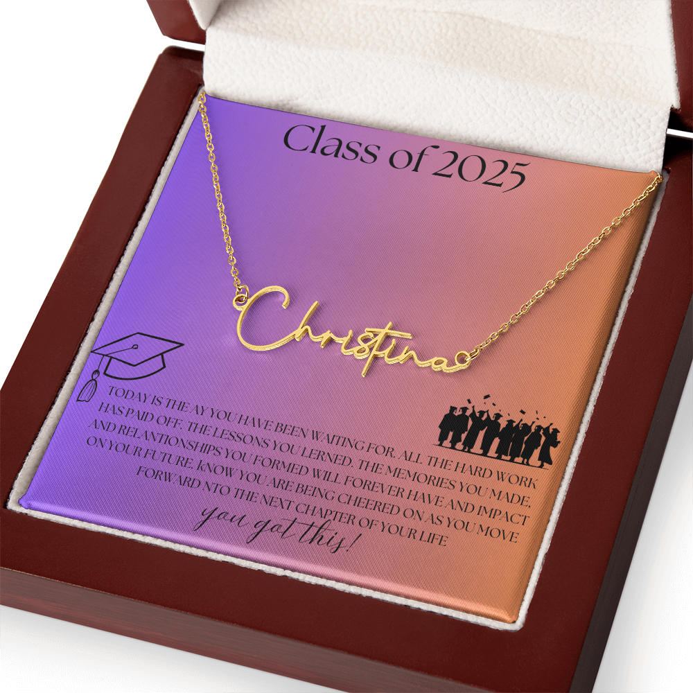 NAME PLATE  - PERSONALIZED  Class of 2026 - ITALIC