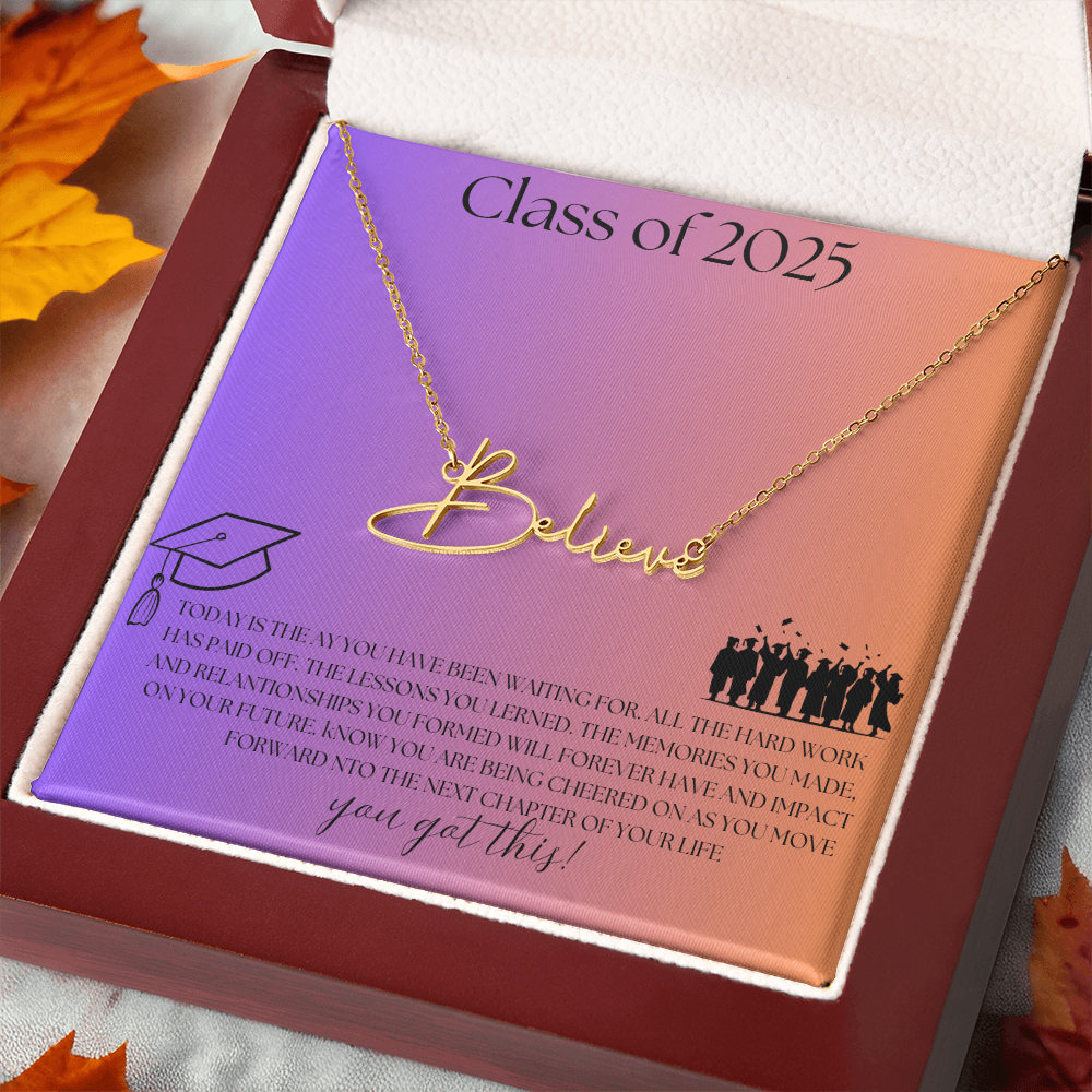 NAME PLATE  - PERSONALIZED  Class of 2026 - ITALIC