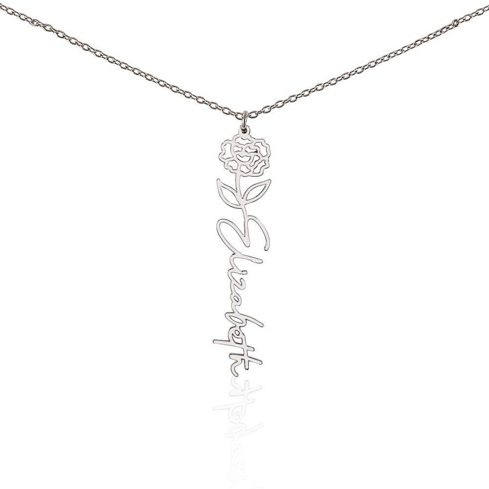 Beautiful Daughter - Flower Name Necklace