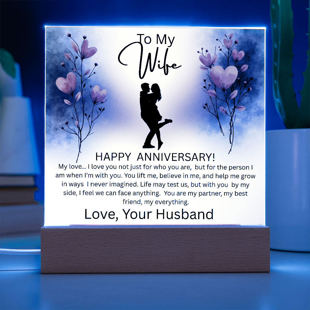WIFE ...ANNIVERSARY  ACRYLIC PLAQUE