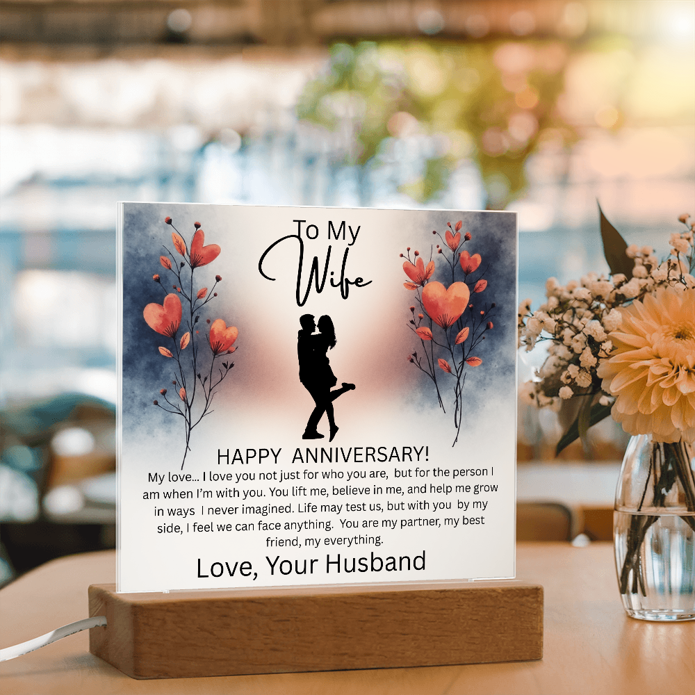 WIFE ...ANNIVERSARY  ACRYLIC PLAQUE