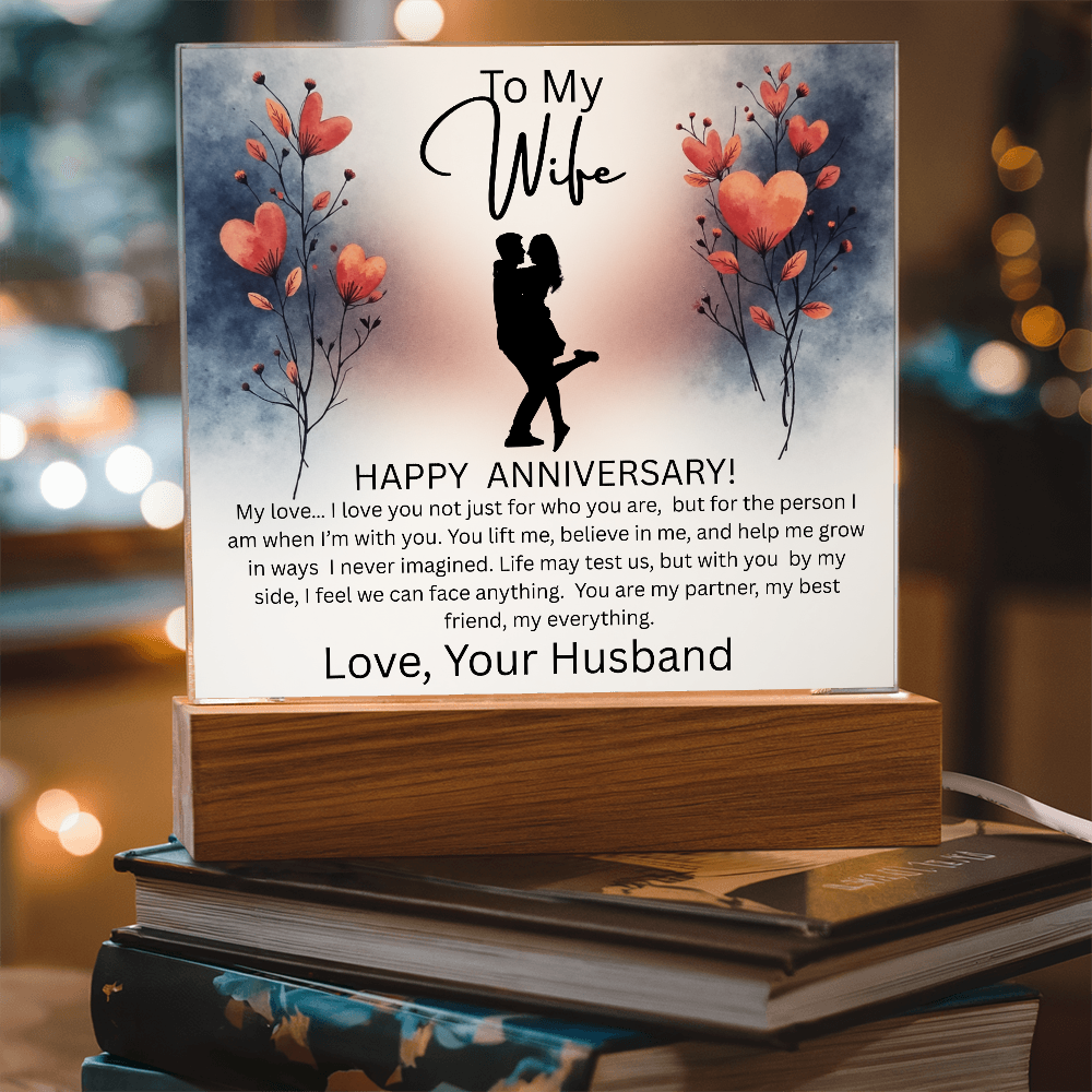 WIFE ...ANNIVERSARY  ACRYLIC PLAQUE
