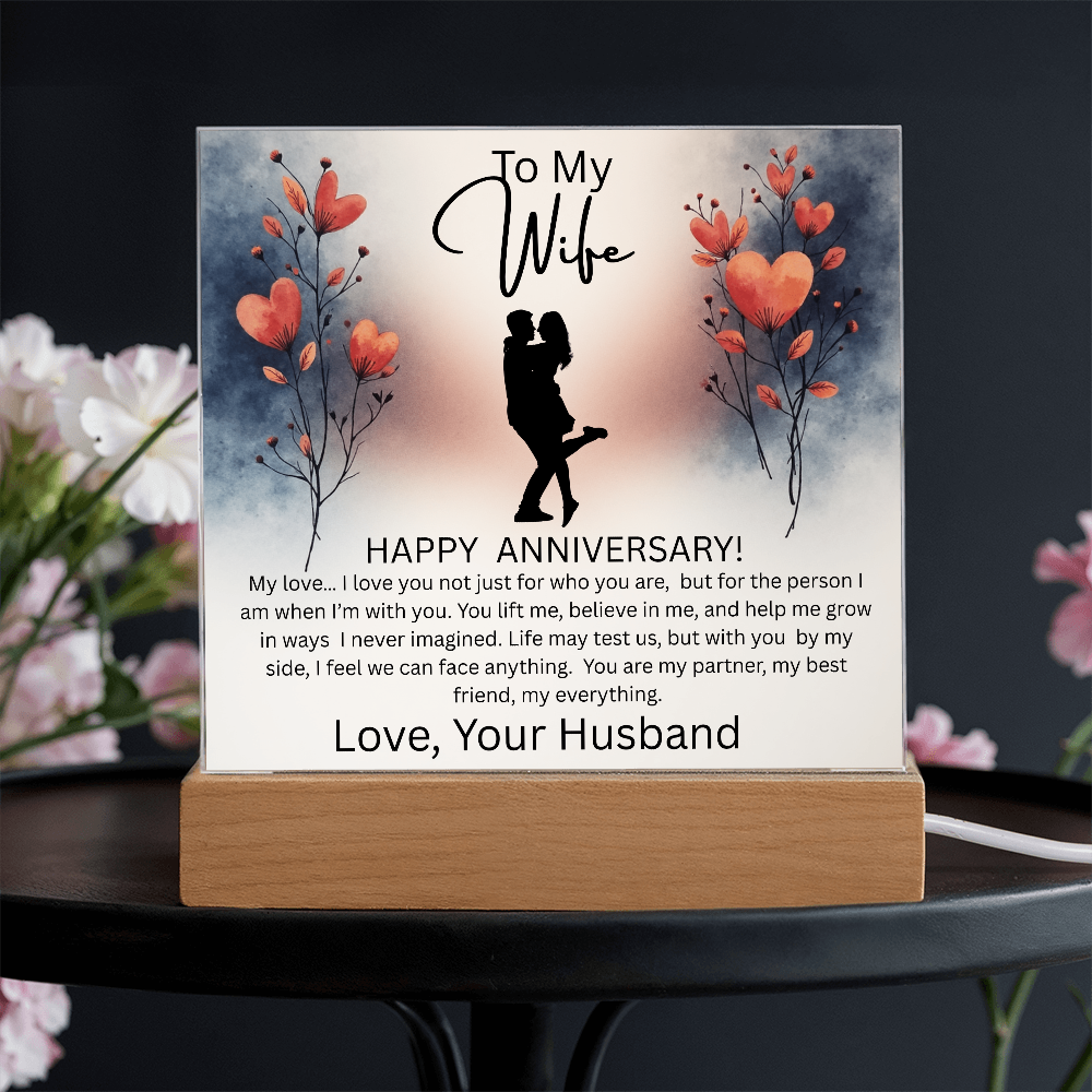 WIFE ...ANNIVERSARY  ACRYLIC PLAQUE
