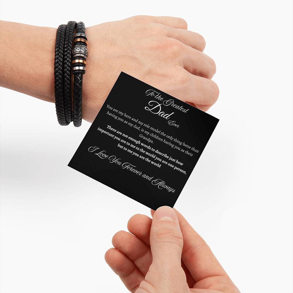 To the Greatest Dad - Love You Forever Bracelet