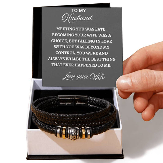 To my Husband - Love you forever Bracelet