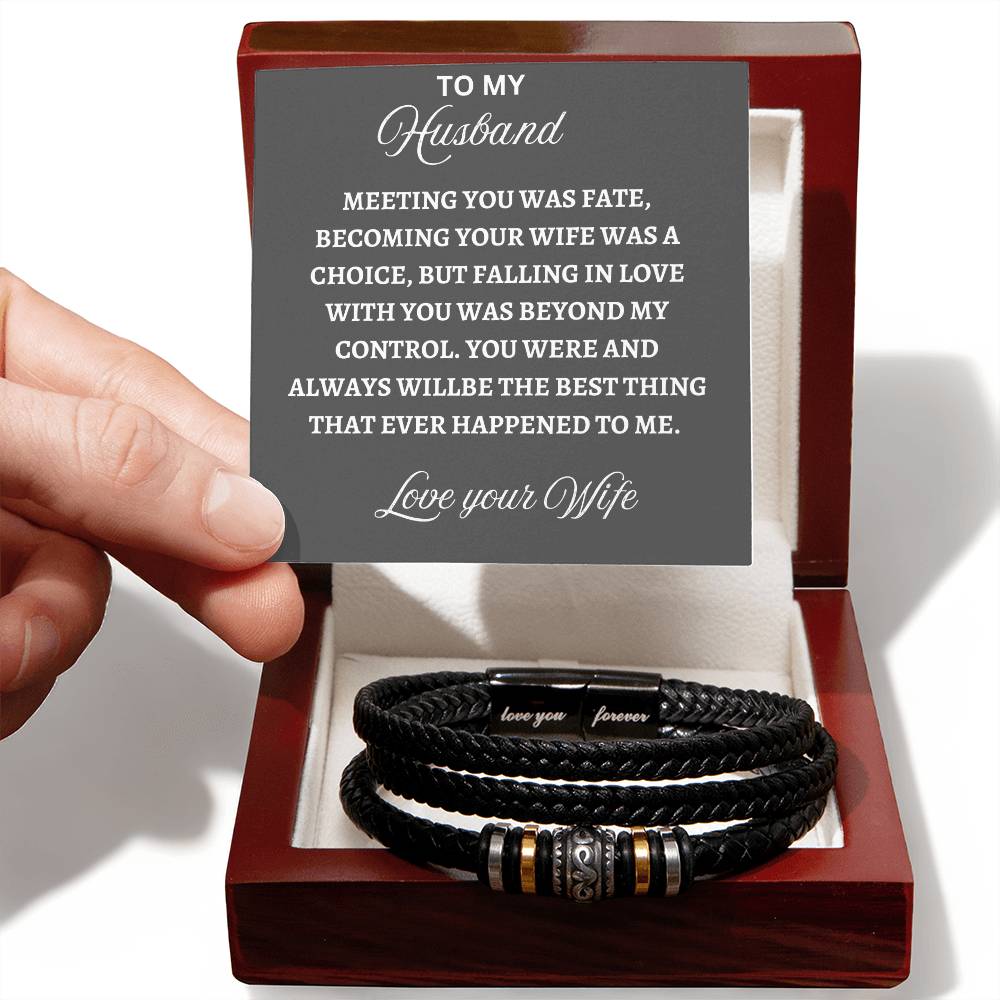 To my Husband - Love you forever Bracelet