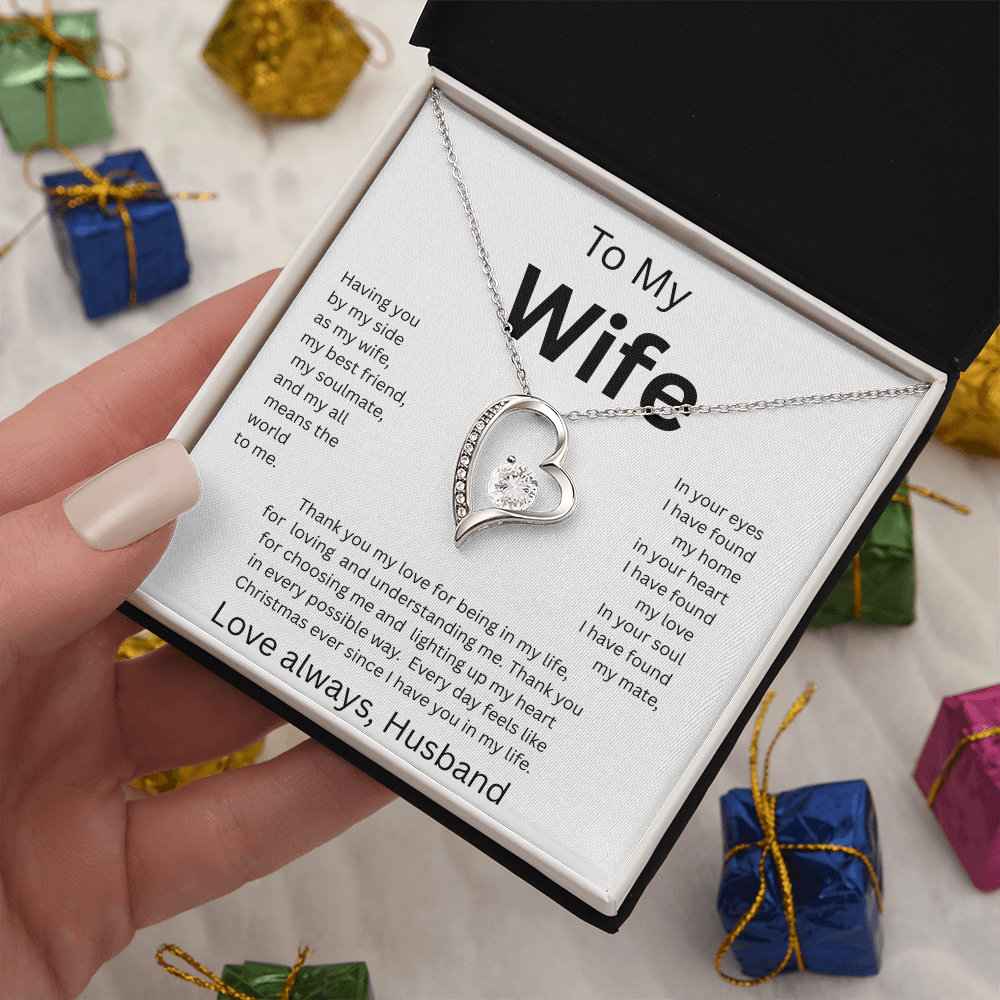 TO MY WIFE...Love Always, Husband    FOREVER LOVE NECKLACE