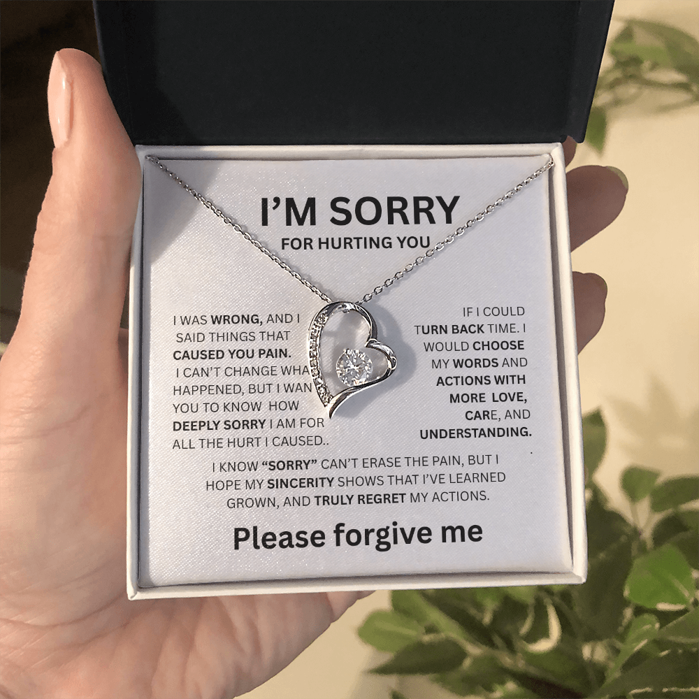 I'M SORRY FOREVER LOVE NECKLACE ....CAUSED YOU PAIN
