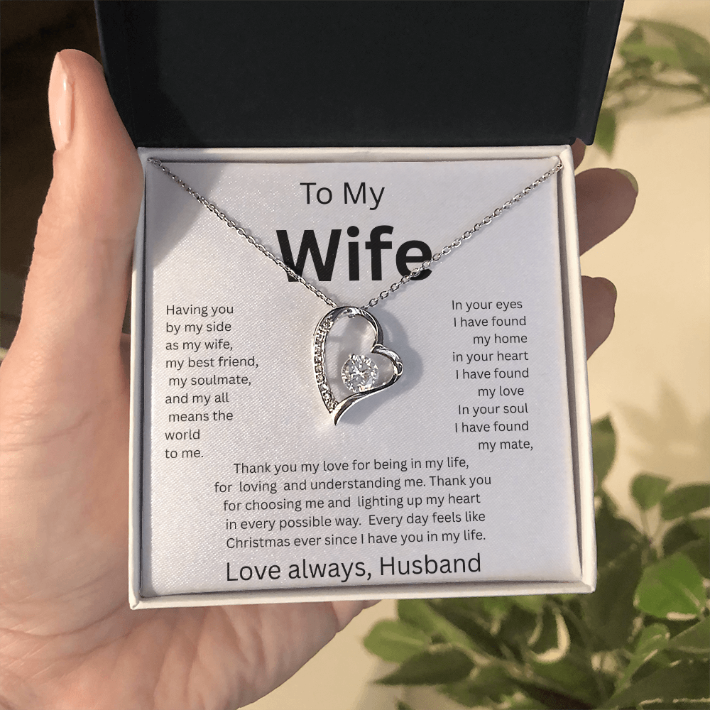TO MY WIFE...Love Always, Husband    FOREVER LOVE NECKLACE