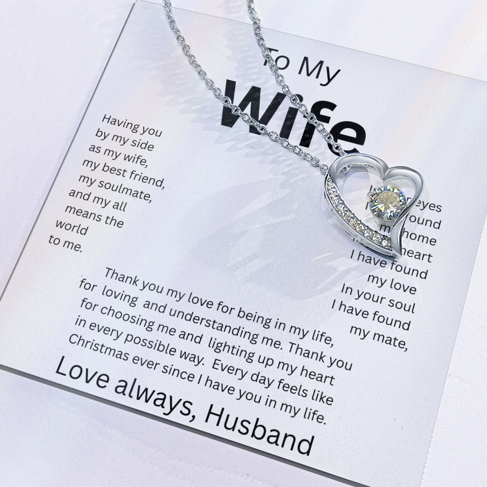 TO MY WIFE...Love Always, Husband    FOREVER LOVE NECKLACE