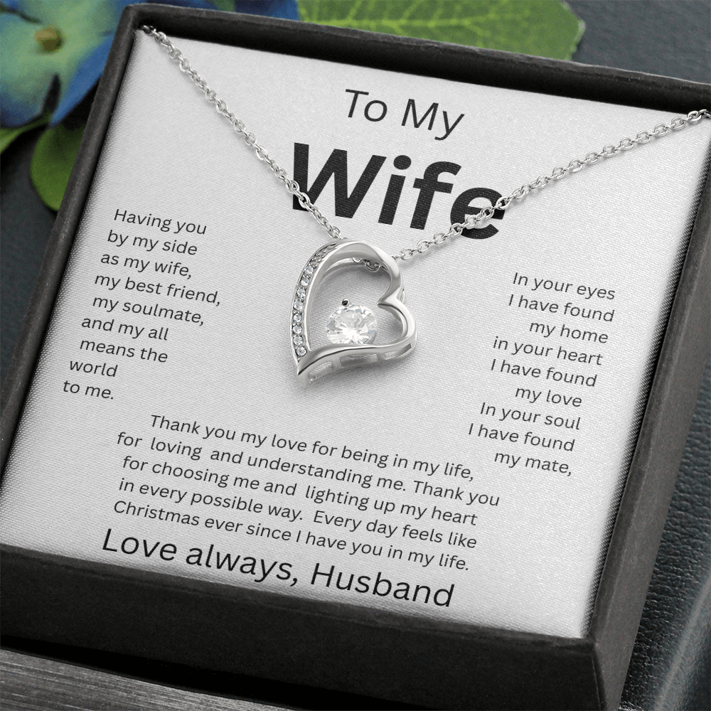 TO MY WIFE...Love Always, Husband    FOREVER LOVE NECKLACE