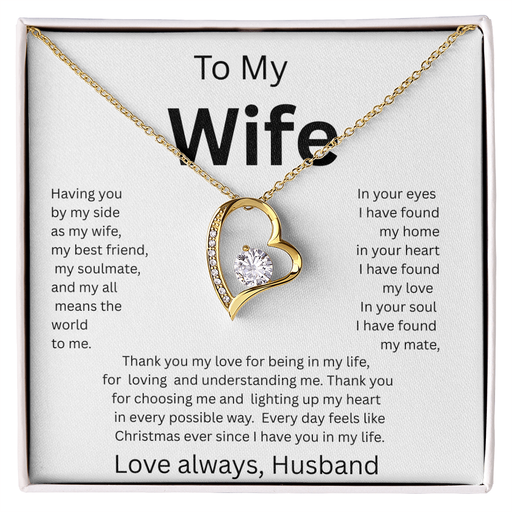 TO MY WIFE...Love Always, Husband    FOREVER LOVE NECKLACE
