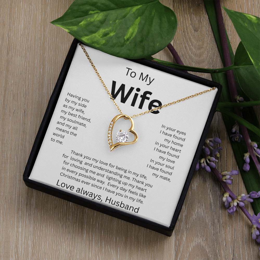 TO MY WIFE...Love Always, Husband    FOREVER LOVE NECKLACE
