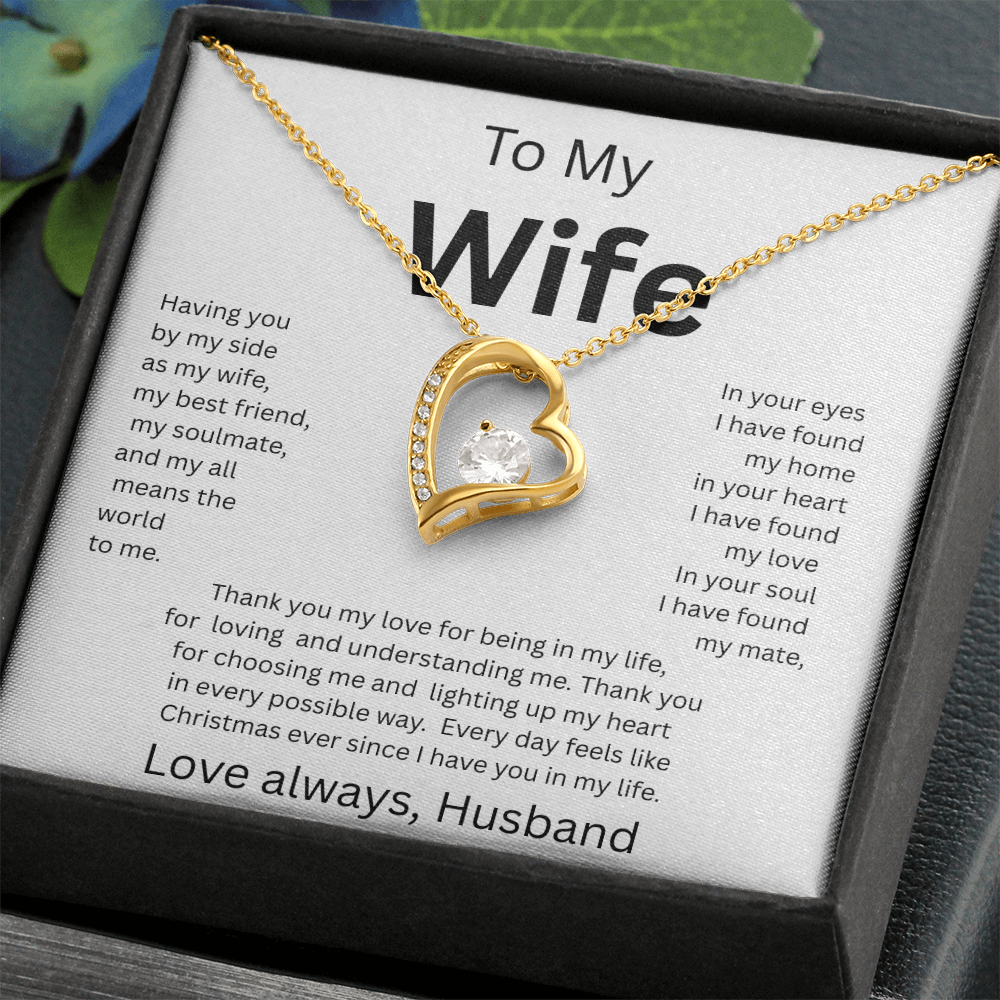TO MY WIFE...Love Always, Husband    FOREVER LOVE NECKLACE
