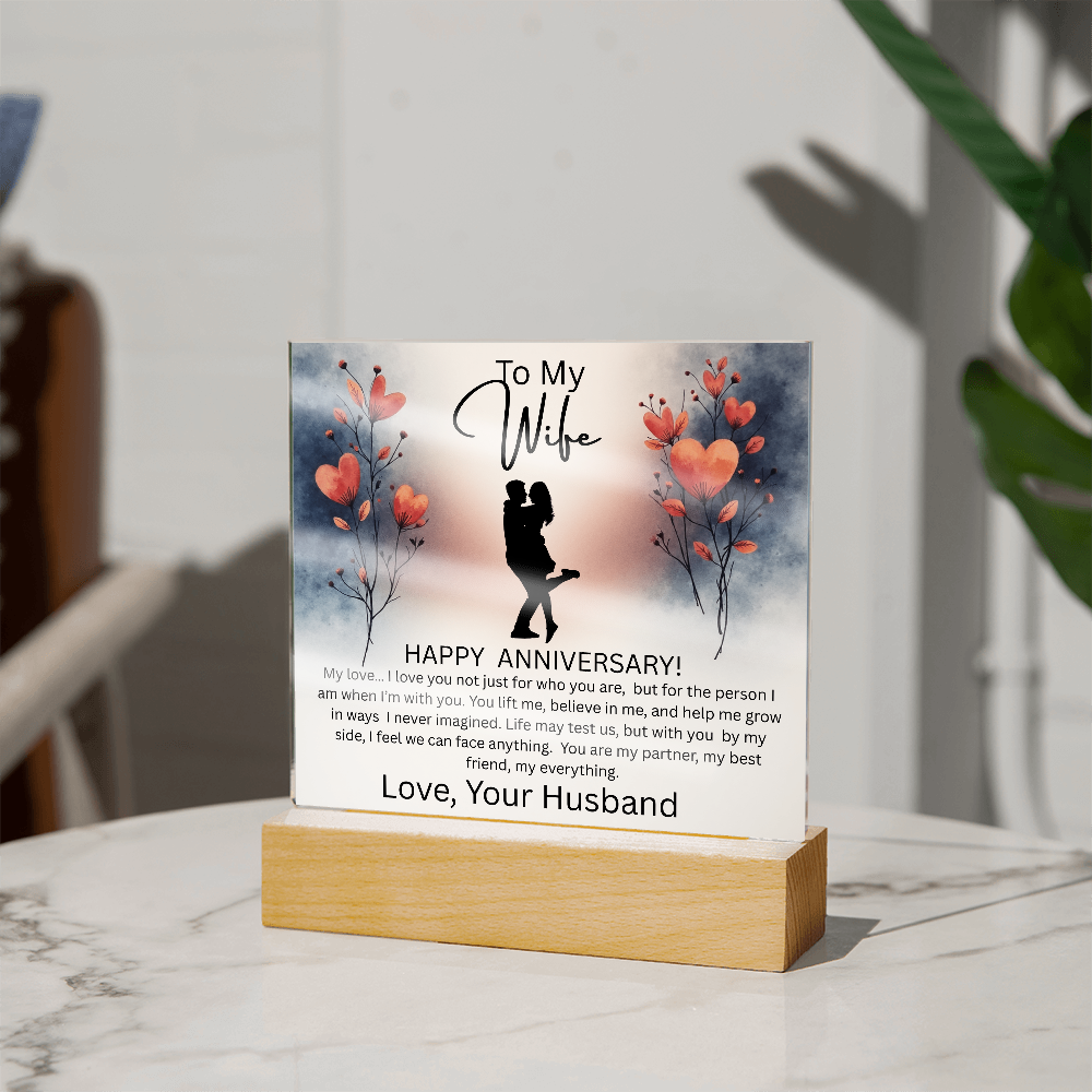 WIFE ...ANNIVERSARY  ACRYLIC PLAQUE
