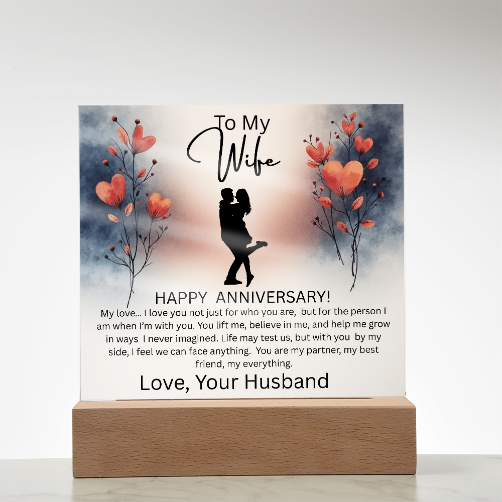 WIFE ...ANNIVERSARY  ACRYLIC PLAQUE