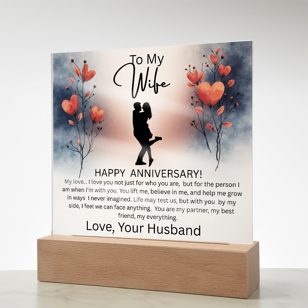 WIFE ...ANNIVERSARY  ACRYLIC PLAQUE