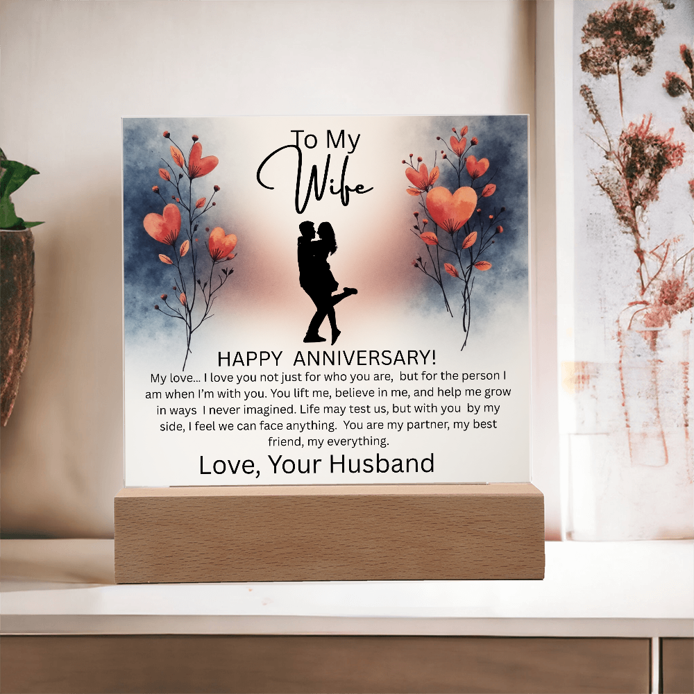 WIFE ...ANNIVERSARY  ACRYLIC PLAQUE