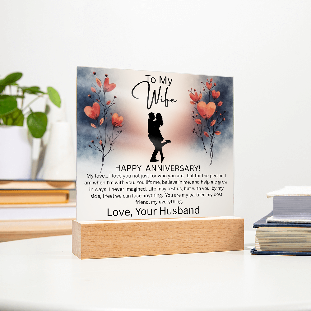 WIFE ...ANNIVERSARY  ACRYLIC PLAQUE