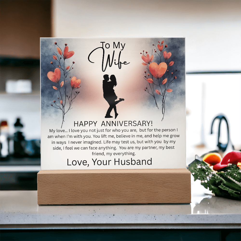 WIFE ...ANNIVERSARY  ACRYLIC PLAQUE