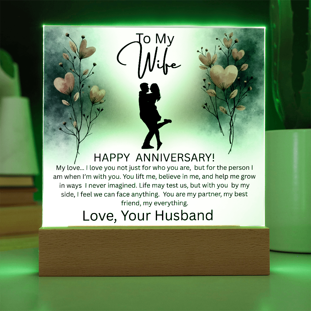 WIFE ...ANNIVERSARY  ACRYLIC PLAQUE
