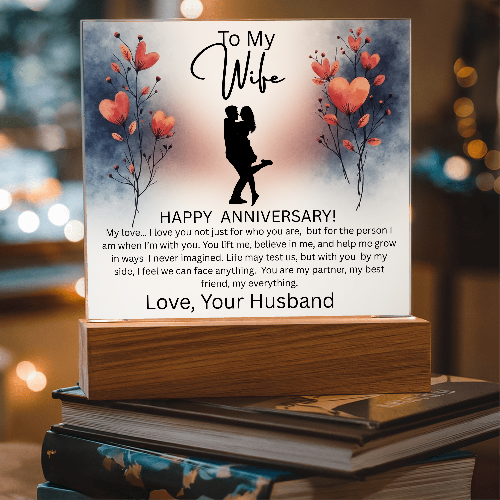 WIFE ...ANNIVERSARY  ACRYLIC PLAQUE