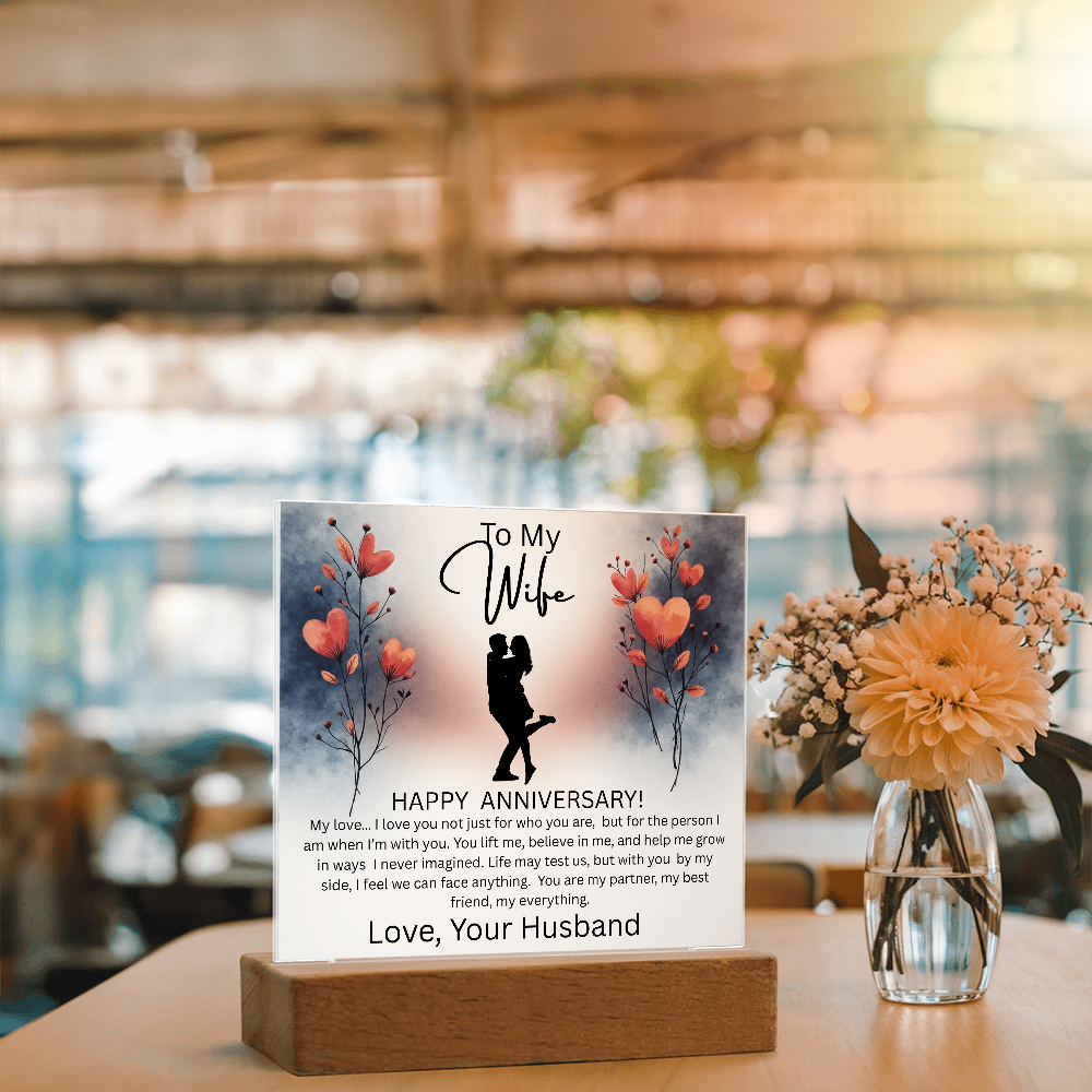 WIFE ...ANNIVERSARY  ACRYLIC PLAQUE