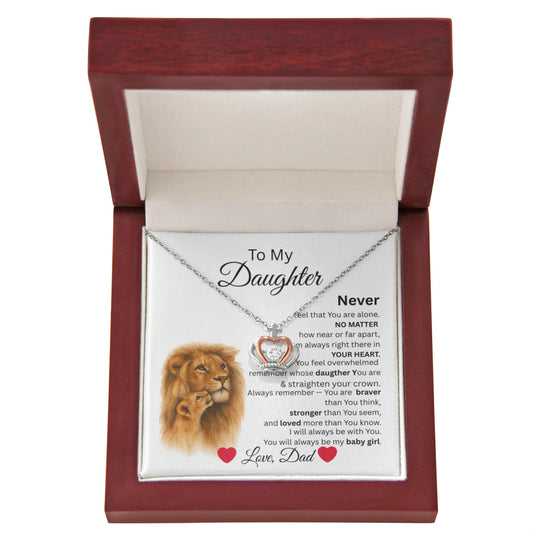 TO MY DAUGHTER NECKLACE.....STRAIGHTEN YOUR CROWN